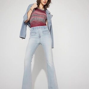 White House Black Market Light Blue Flare Jeans